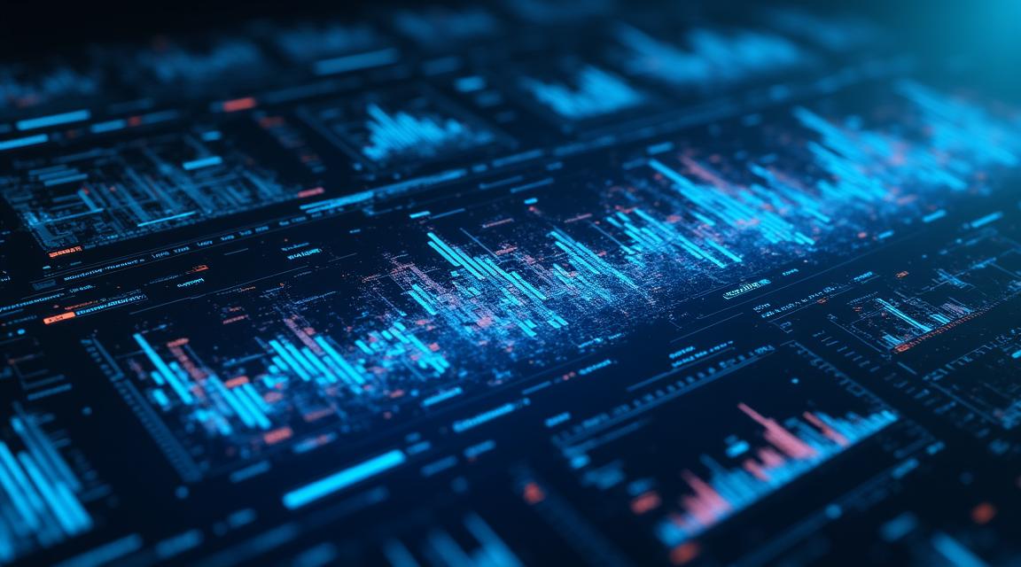 Visualización técnica de integración de flujos de datos en tiempo real